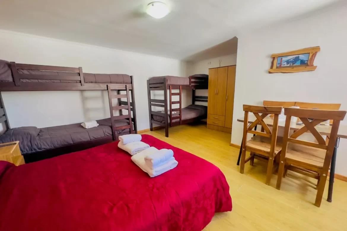 Habitacion cuadruple en Al Sur Apart, alojamiento economico en Malargüe para maximo 6 personas